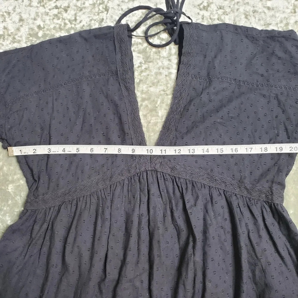 Urban Outfitters Black Embroidered Dot Dress - Picture 3 of 8